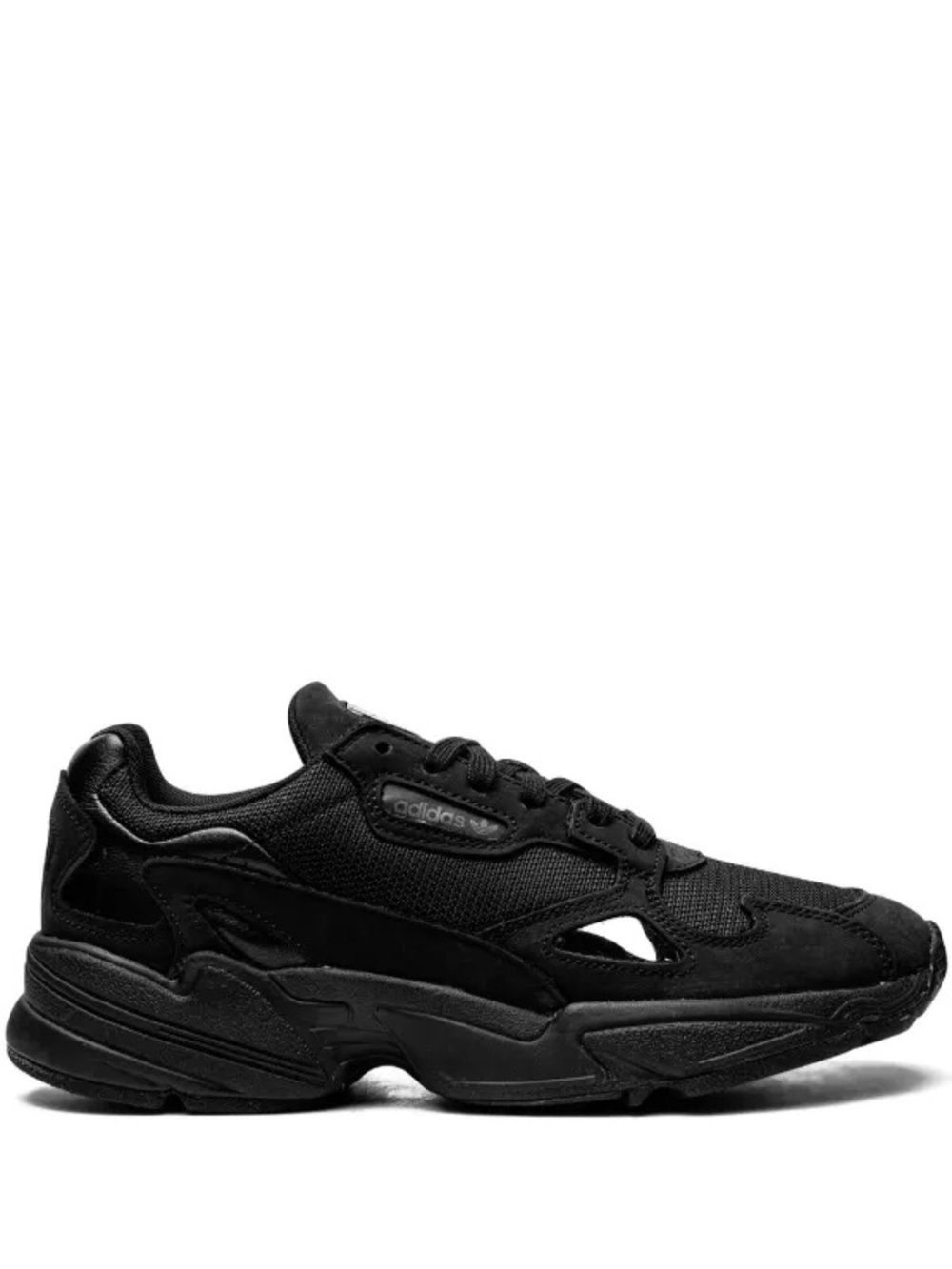 adidas Falcon’s Women's Black Athletic Mesh & Suede Sneakers